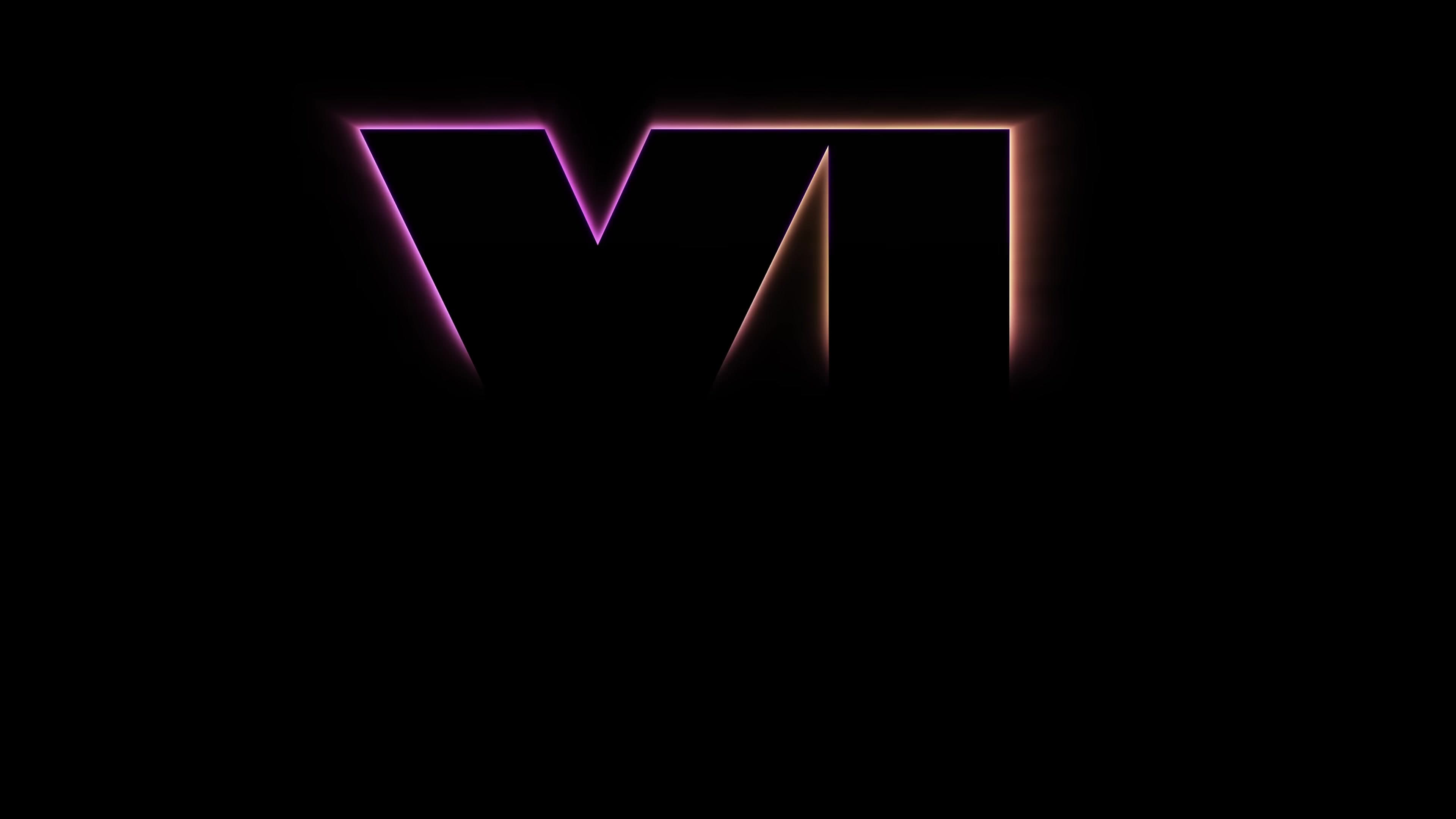 Glowing neon "VI" logo, closing shot
