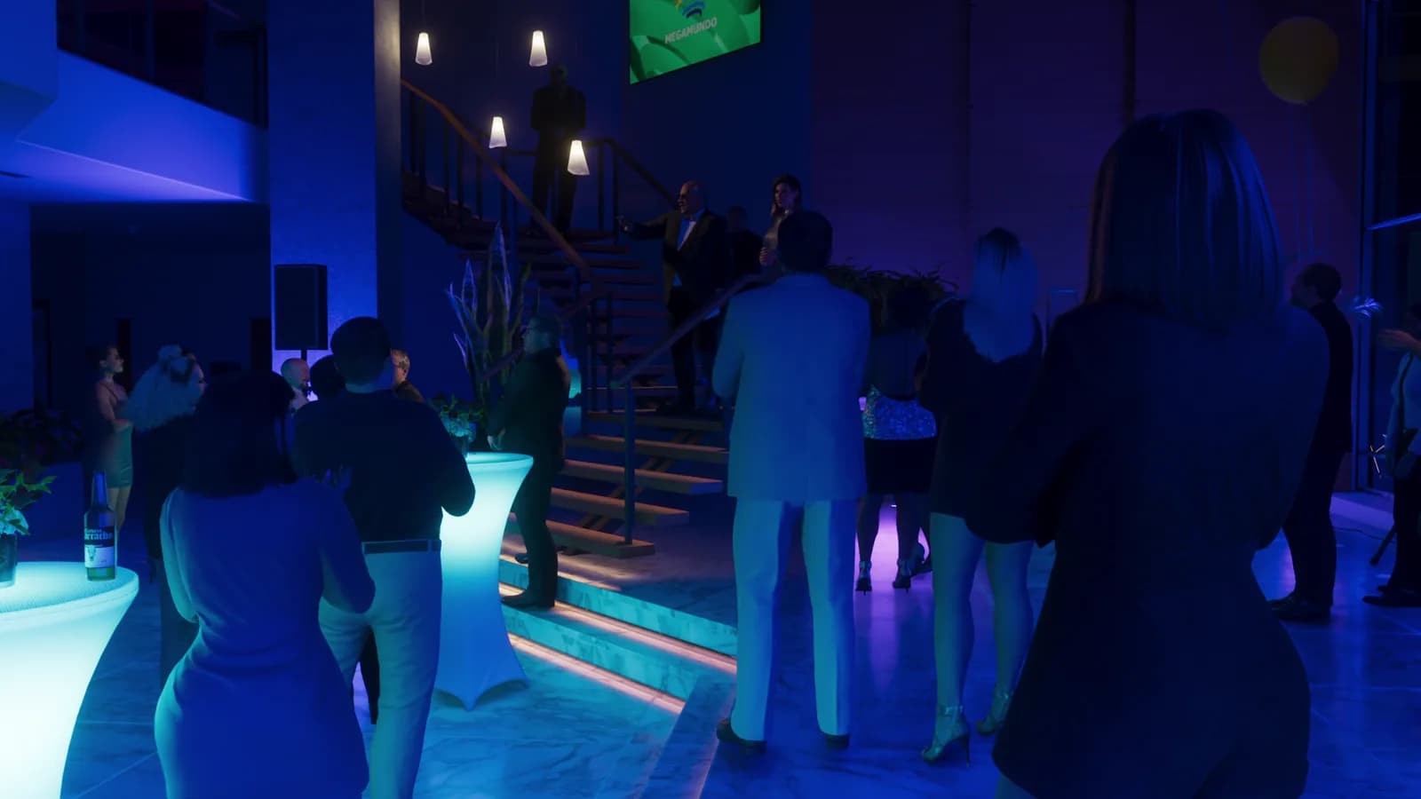 Una multitud llena la fiesta — GTA VI