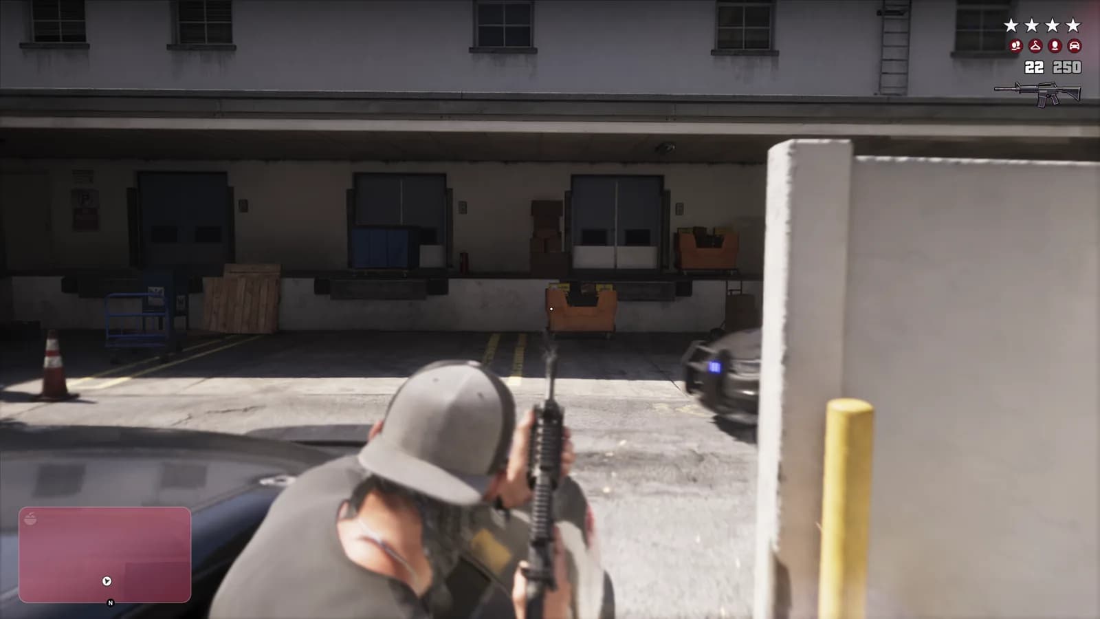 Disparos desde un vehículo en movimiento — GTA VI